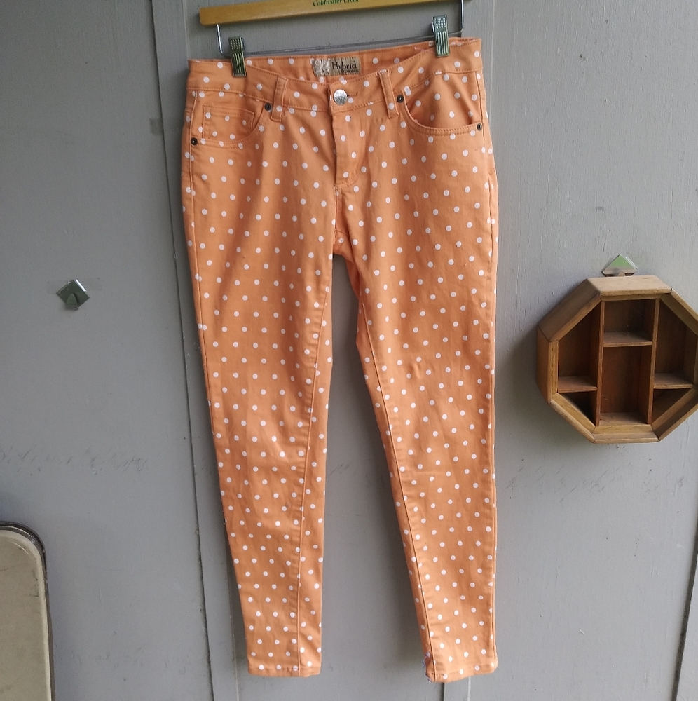 Cute Polka Dot Jean Pants - Picture 1 of 3